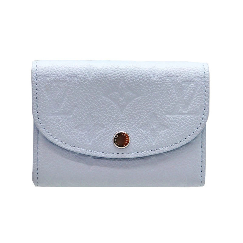 Louis Vuitton Coin Purse Rosalie Wallet Empreinte Leather Blue